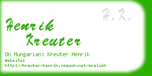 henrik kreuter business card